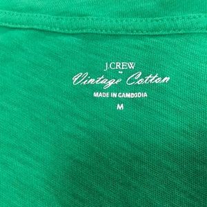 Green J Crew T women’s M